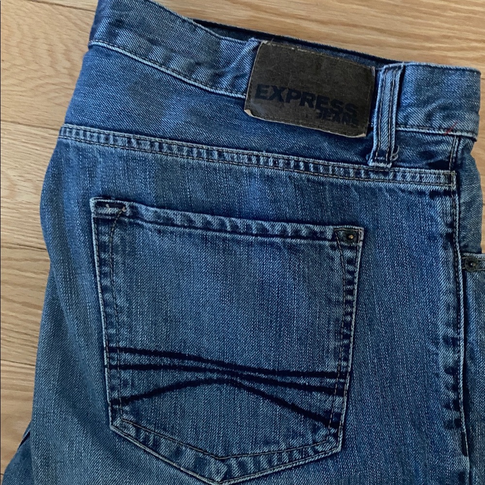 Express Dark Blue Denim Pants